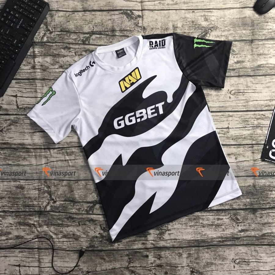 Áo thun game thi đấu Esports Navi trắng