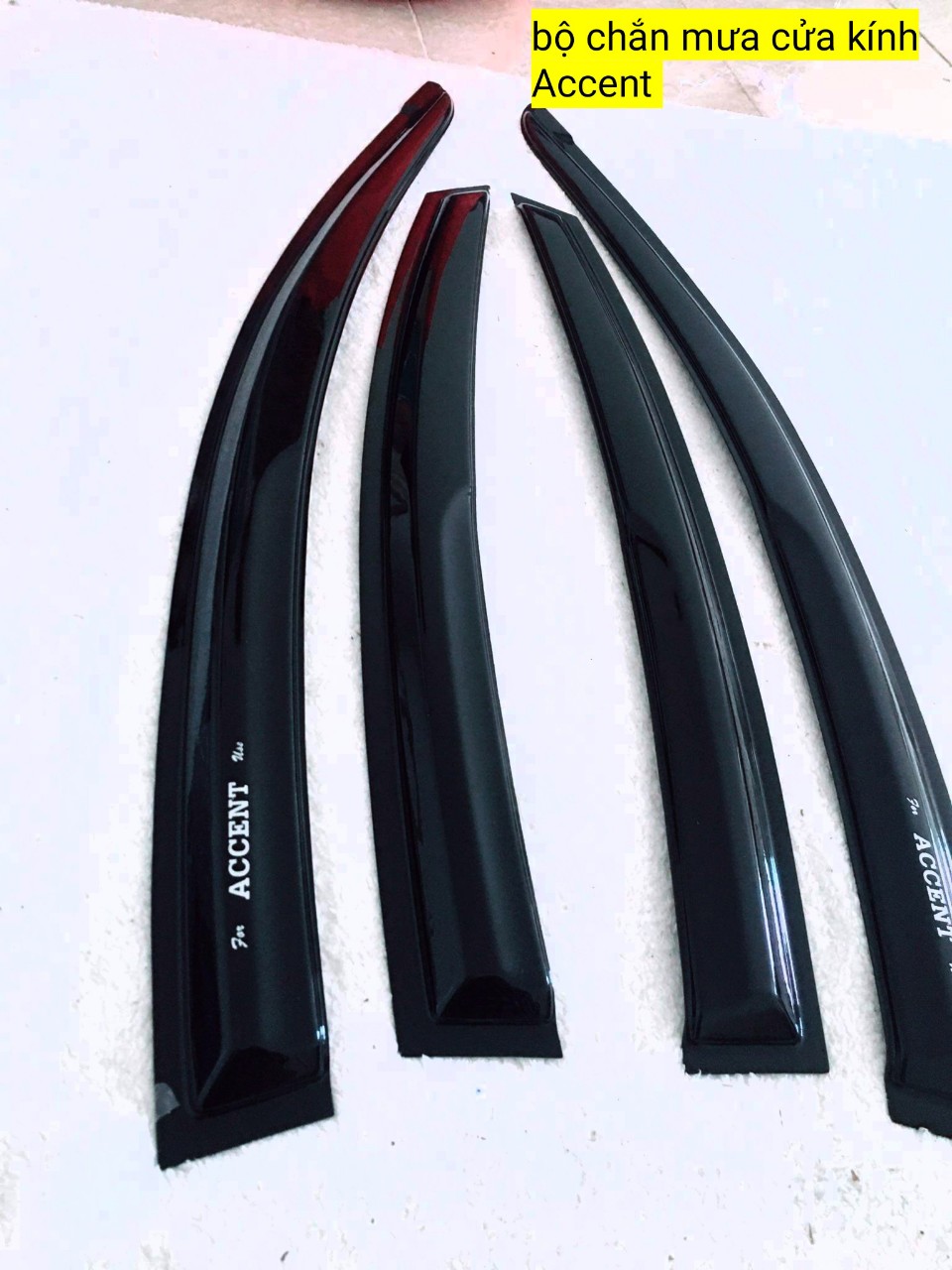 VÈ CHE MƯA ACCENT 2011-2012-2013-2014-2015 bản SEDAN , HÀNG THÁI LAN DÀY VÀ BỀN CÓ VI DEO THẬT SẢN PHẨM