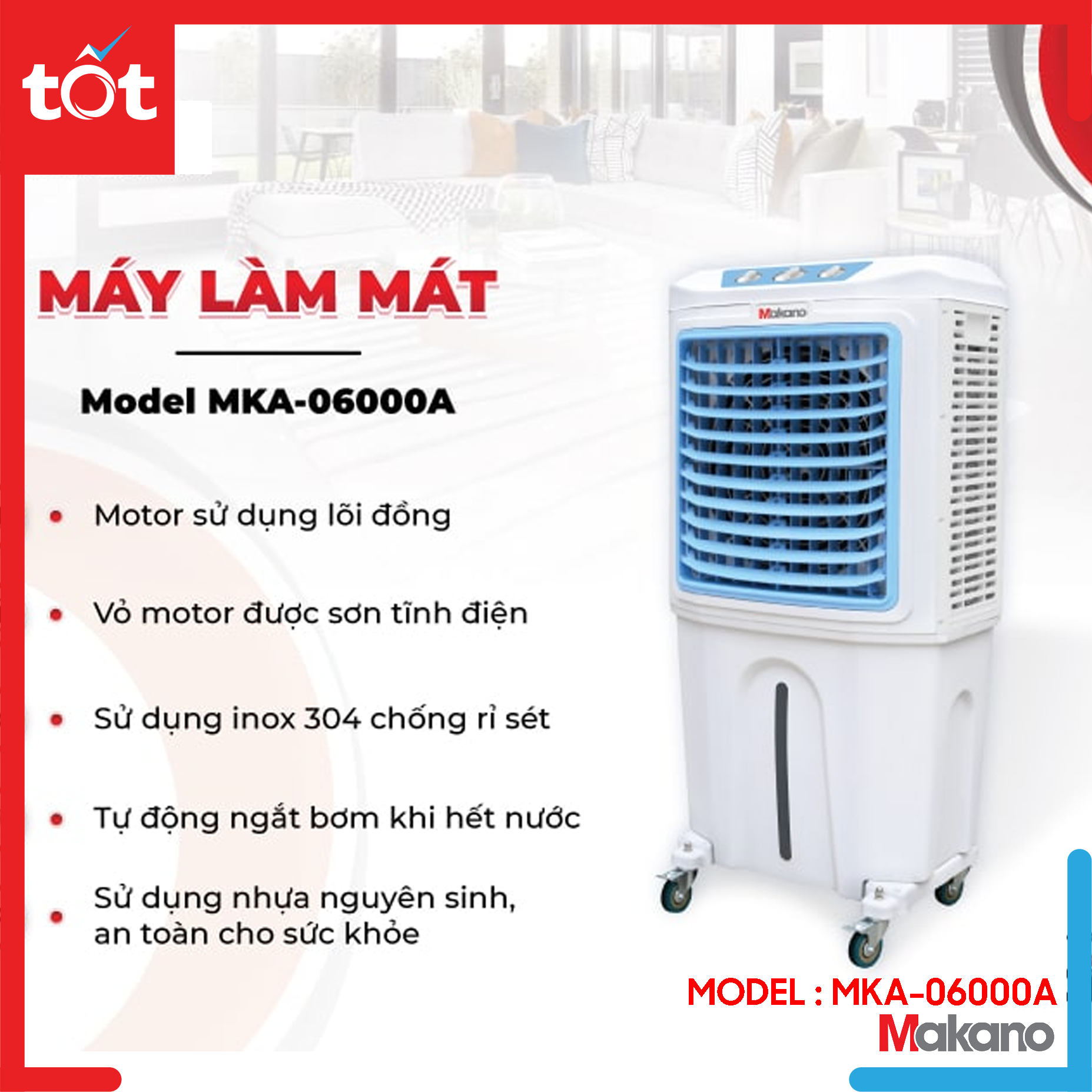 Quạt điều hoà makano mka-06000a
