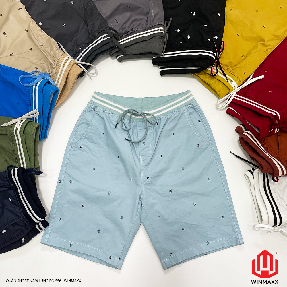 Quần Short Kaki Nam Lưng Bo In S56 - Winmaxx