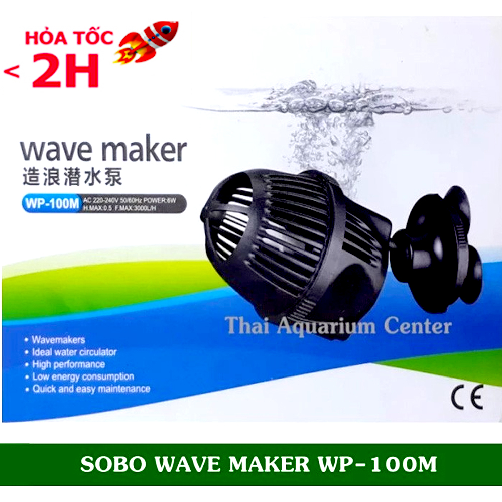 Máy tạo dòng nước làm sạch chất bẩn trong hồ Sobo-WP100M