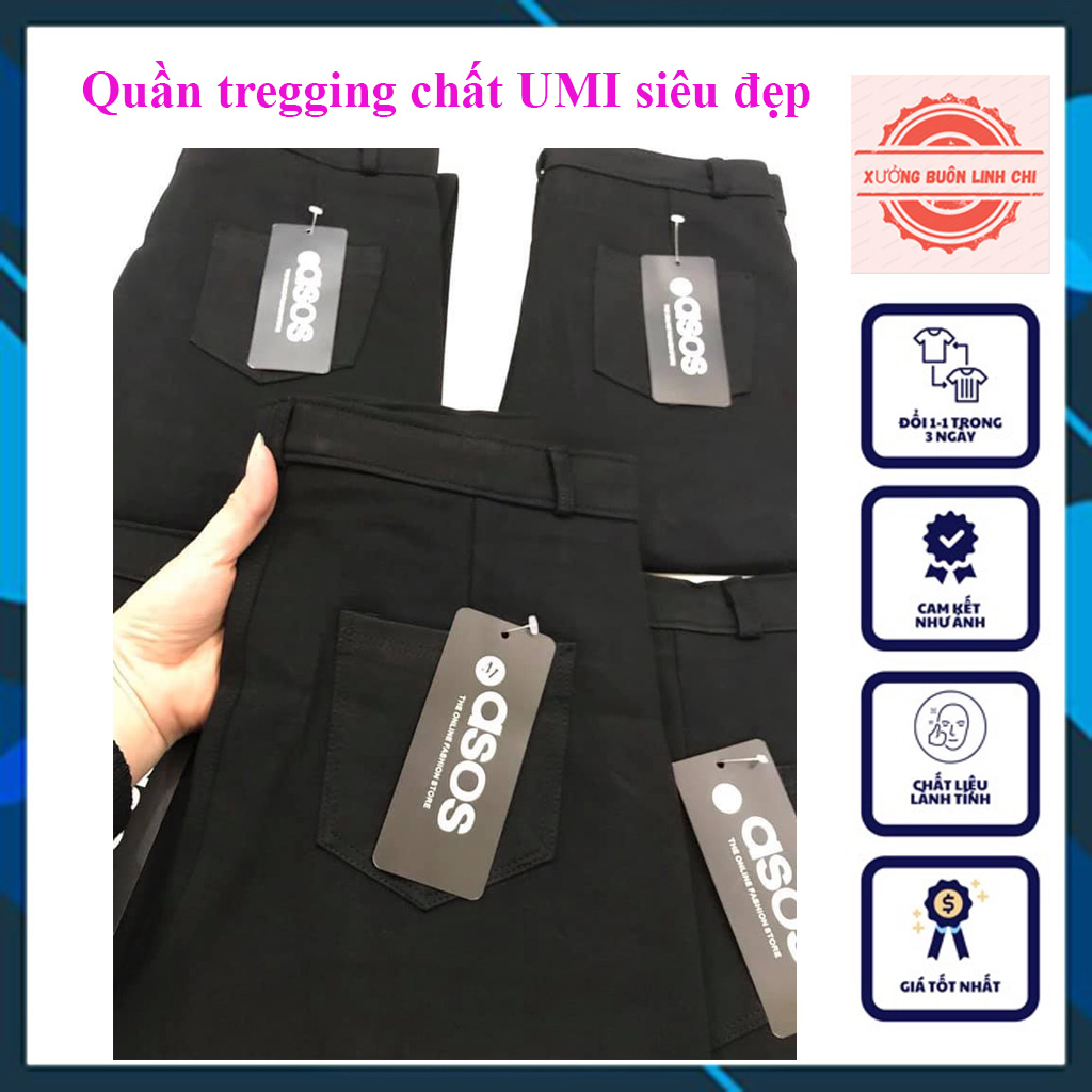 Quần Jegging nữ dáng ôm cạp cao có túi sau- Quần tregging dáng skinny khóa đồng phù hợp mọi loại áo