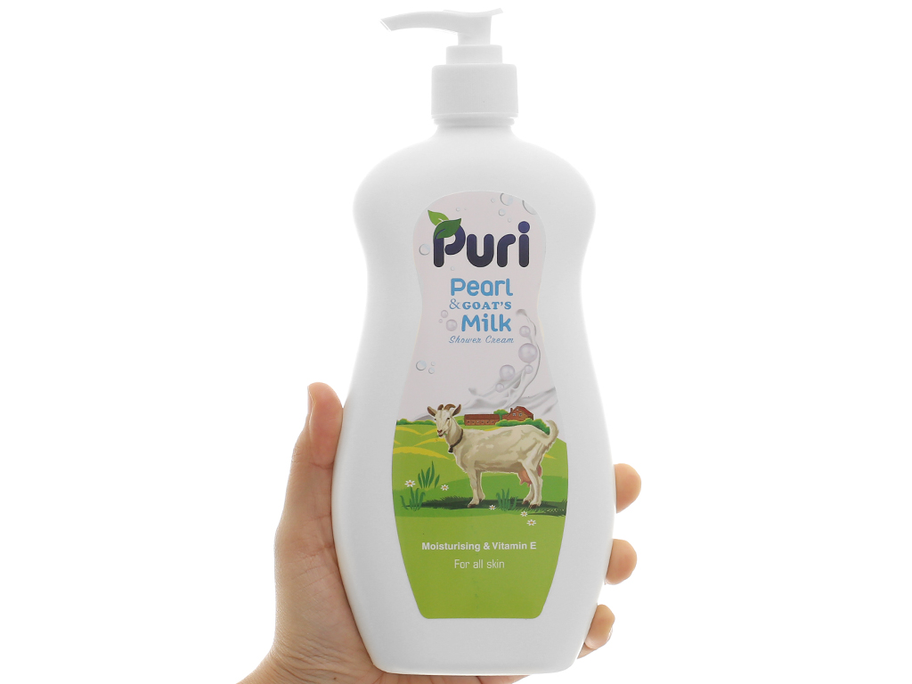 Sữa tắm Puri sữa dê & ngọc trai 450g