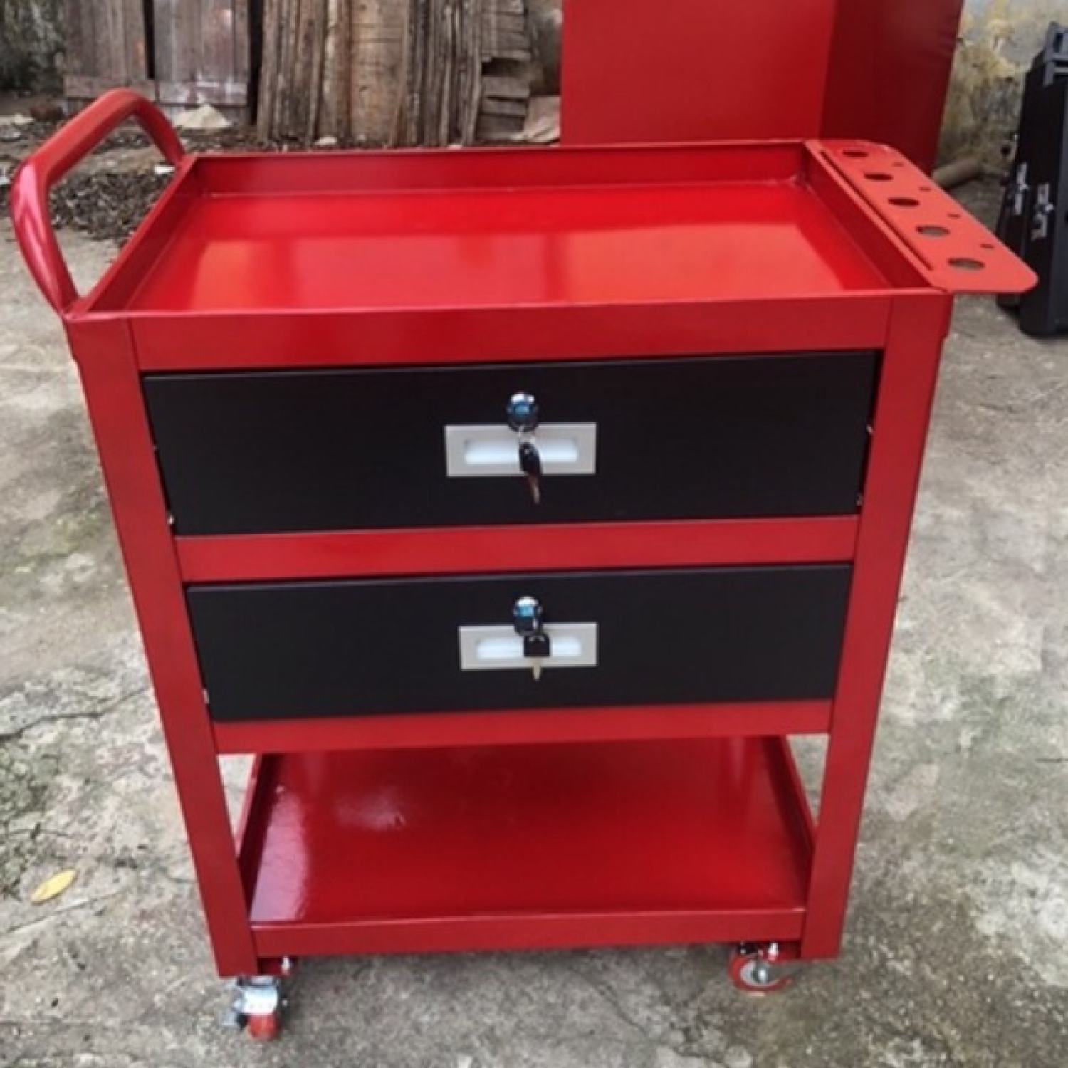 Tủ đồ nghề 2 ngăn kéo cao cấp, Tủ đựng đồ nghề ô tô, xe máy