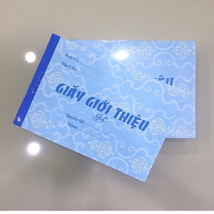 5 cuốn giấy giới thiệu 1 liên
