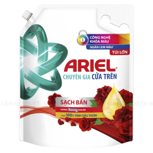 Ariel Matic Cửa Trước nước giặt Túi Downy Đam mê 3.2KG