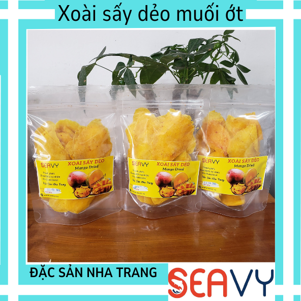 [FREE SHIP Xoài sấy dẻo muối ớt thơm ngon, loại A chua cay ngọt, 250 gram, Đặc sản Nha Trang ]Xoài s