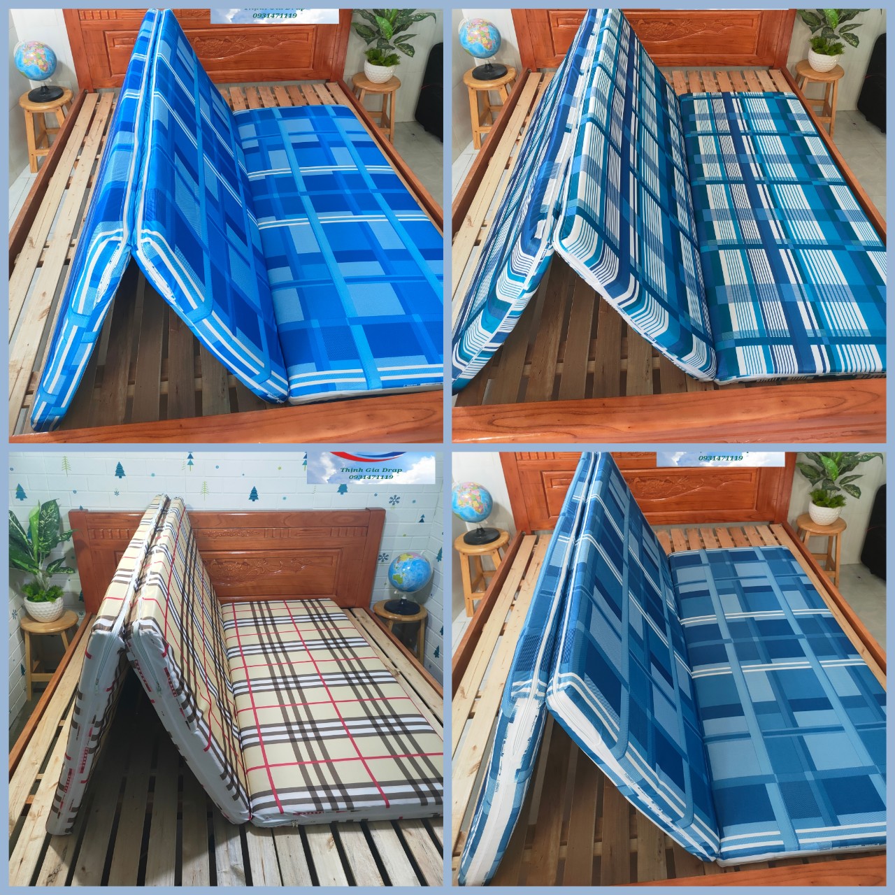 Áo bọc nệm gấp ( Dành riêng cho nệm gấp 2 , 3 tấm rời nhau)