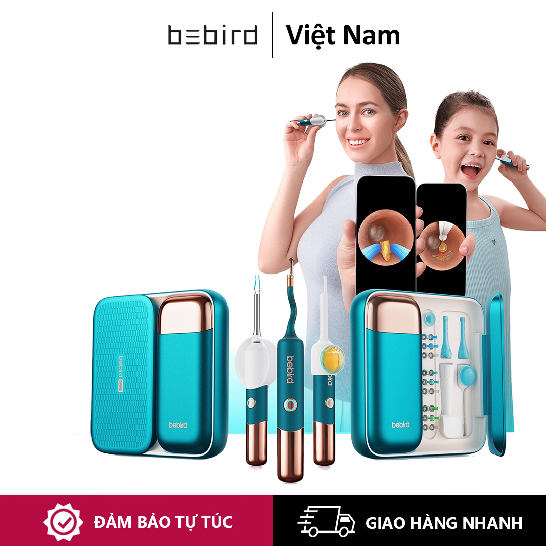 Que ngoáy tai thông minh trực quan Bebird 20 megapixel HD Nội soi Lớp phủ silicon Bộ 5 món Đầu làm sạch màu Dụng cụ lấy tai thông minh Dụng cụ lấy tai