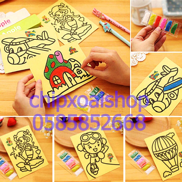 Tranh cát trẻ em cho bé sáng tạo