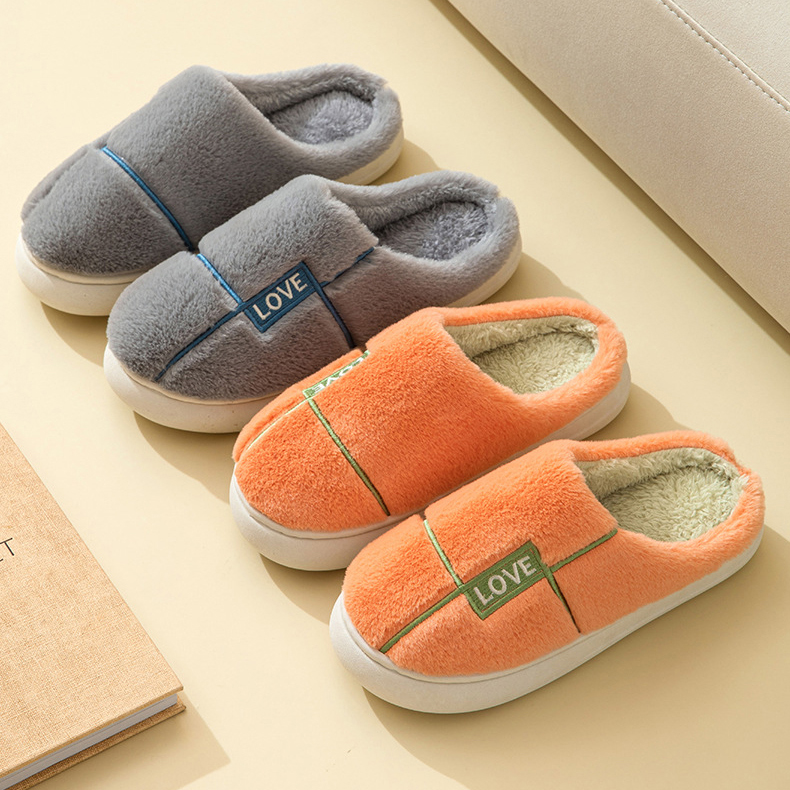Dép lông nữ, dép lông đi trong nhà ,LÔNG LOVE,đế nhựa quai bông dày mềm may chắc chắn