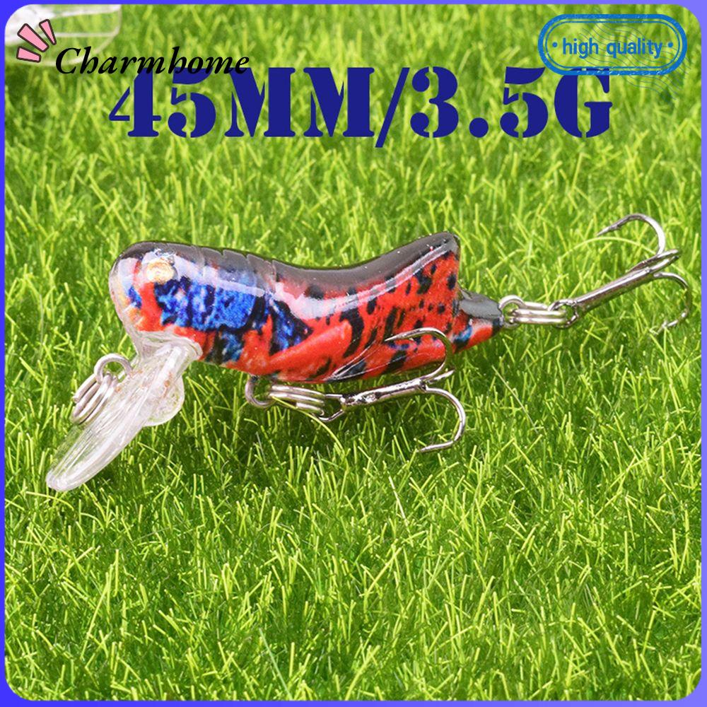 1 * Biển Sáng Nhựa Cứng Crank Bơi Bionic Mồi Côn Trùng Câu Cá Thu Hút Crankbait Grasshopper