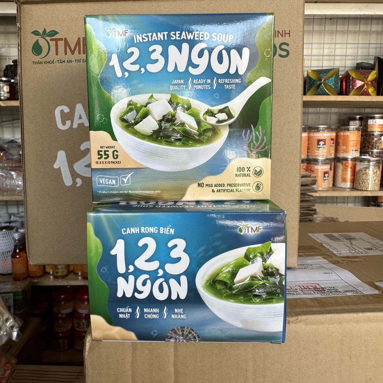 Canh Dưỡng Sinh Rong Biển TÂM MINH hộp 10 gói 5,5g