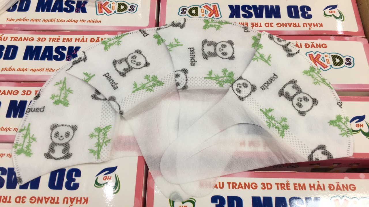 Hộp 50 chiếc khẩu trang 3D mask trẻ em