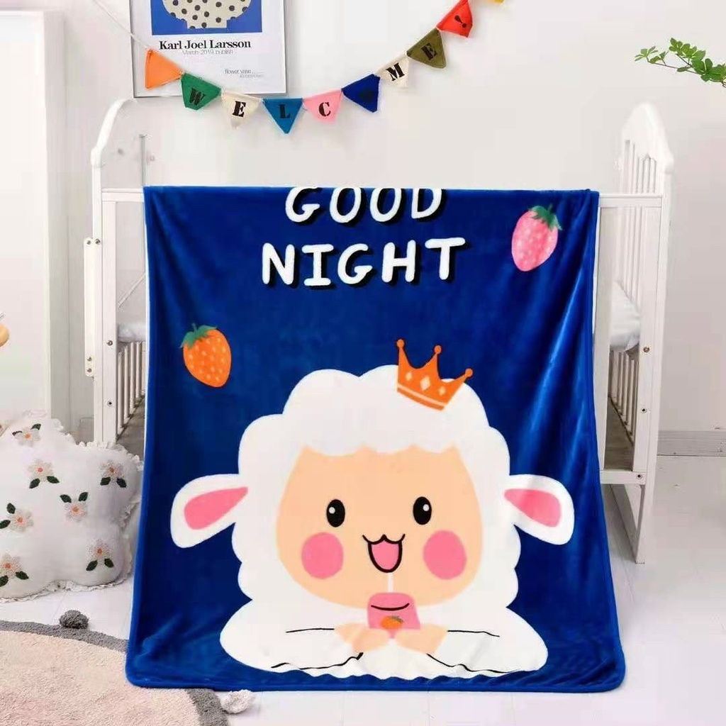 Chăn tuyết nhung cho bé, chăn lông tuyết/chăn băng tuyết siêu mềm mịn cho bé Kích thước 1mx1m5