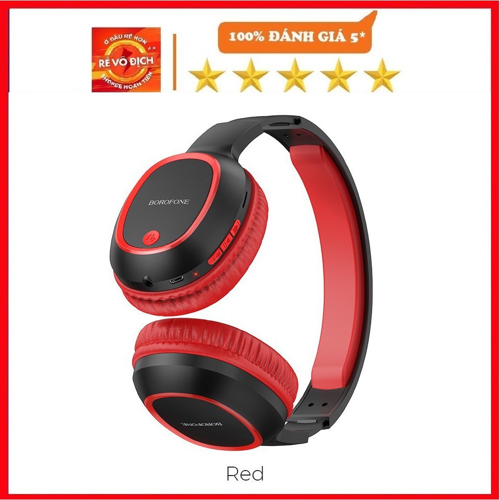 Tai nghe chụp tai bluetooth borofone b09 bass siêu khỏe, siêu hay, chính hãng bảo hành 24 tháng