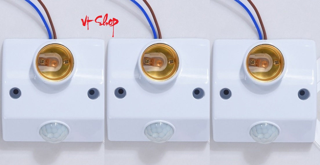 Combo 03 Đui đèn cảm biến chuyển động - Đui đèn cảm biến hồng ngoại