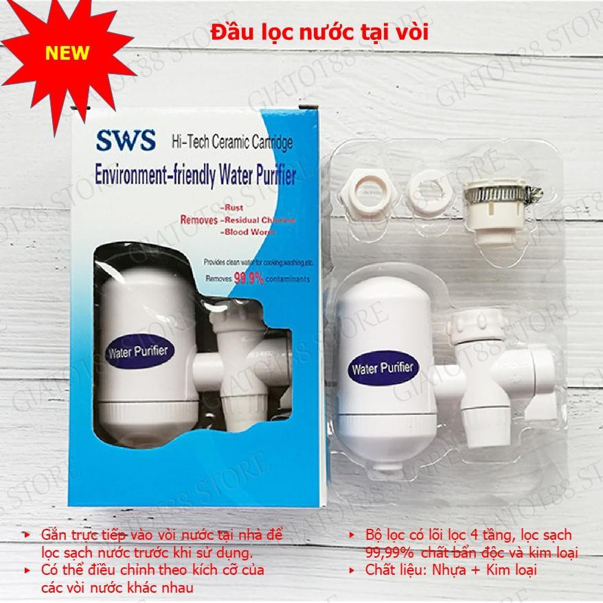 [HCM]Bộ đầu lọc nước tại vòi SWS (Trắng)
