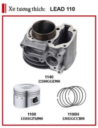 Combo/lẻ xilanh piston xéc-măng dòng xe lead 110 chính hãng se