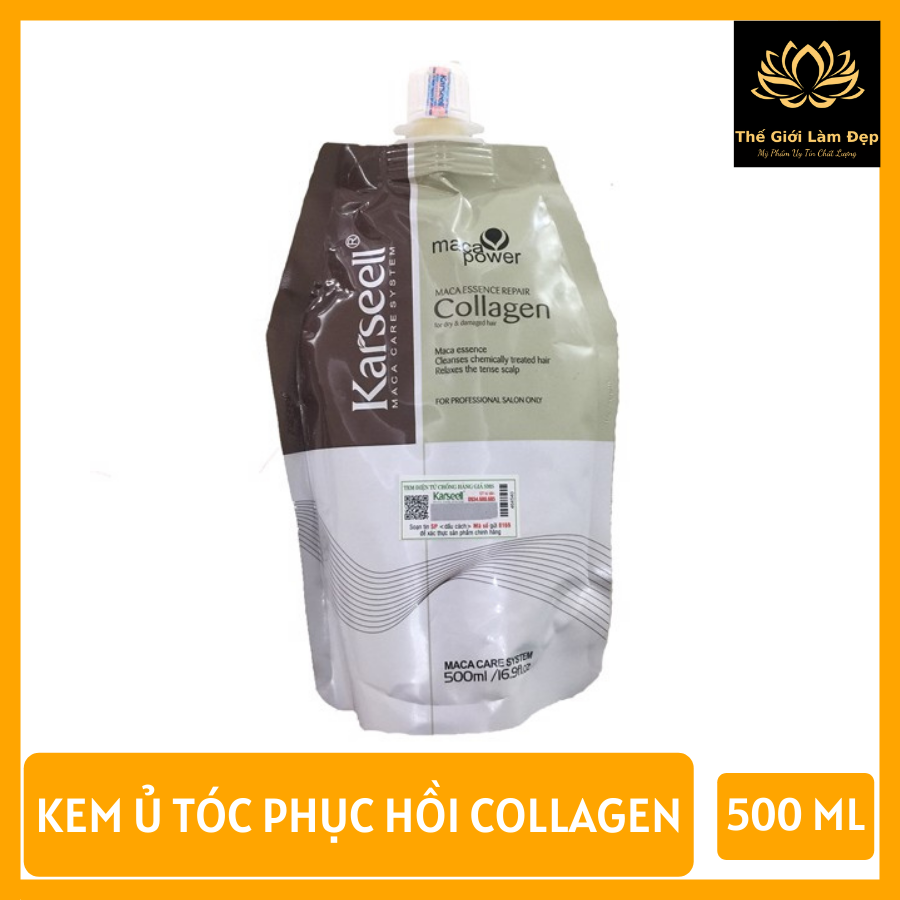 [HCM][CHUYÊN SỈ] HẤP Ủ TÓC COLAGGEN KALSEELL SIÊU PHỤC HỒI HƯ TỔN KEM Ủ TÓC COLAGEN KALSEEL  KEM Ủ TÓC PHỤC HỒI HƯ TỔN