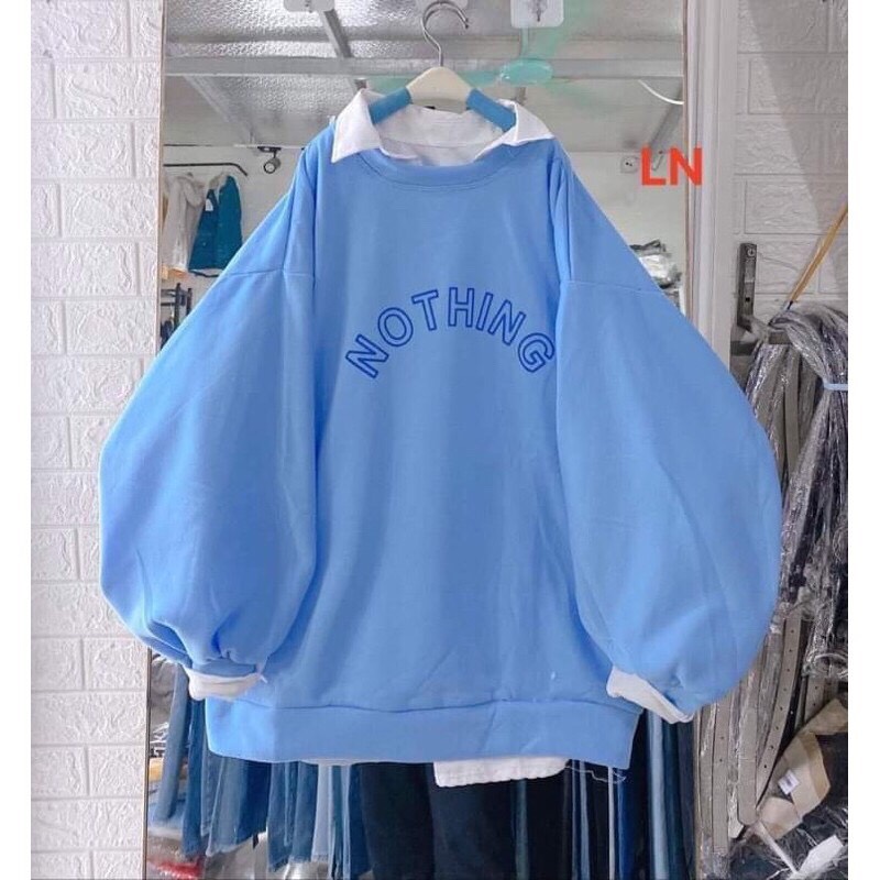 SET ÁO SWEATER NOTHINGS NAM NỮ PHÙ HỢP ĐI HỌC, ĐI CHƠI