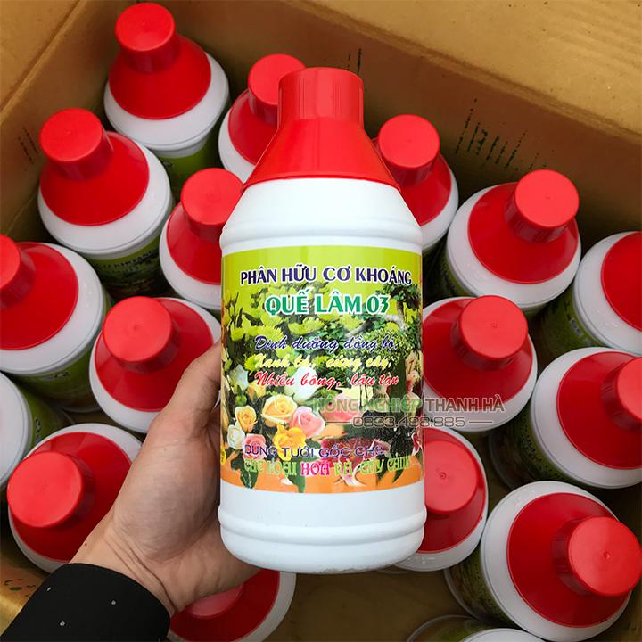 Dung dịch hữu cơ Quế Lâm 03 dinh dưỡng cho cây - Chai 1 lít