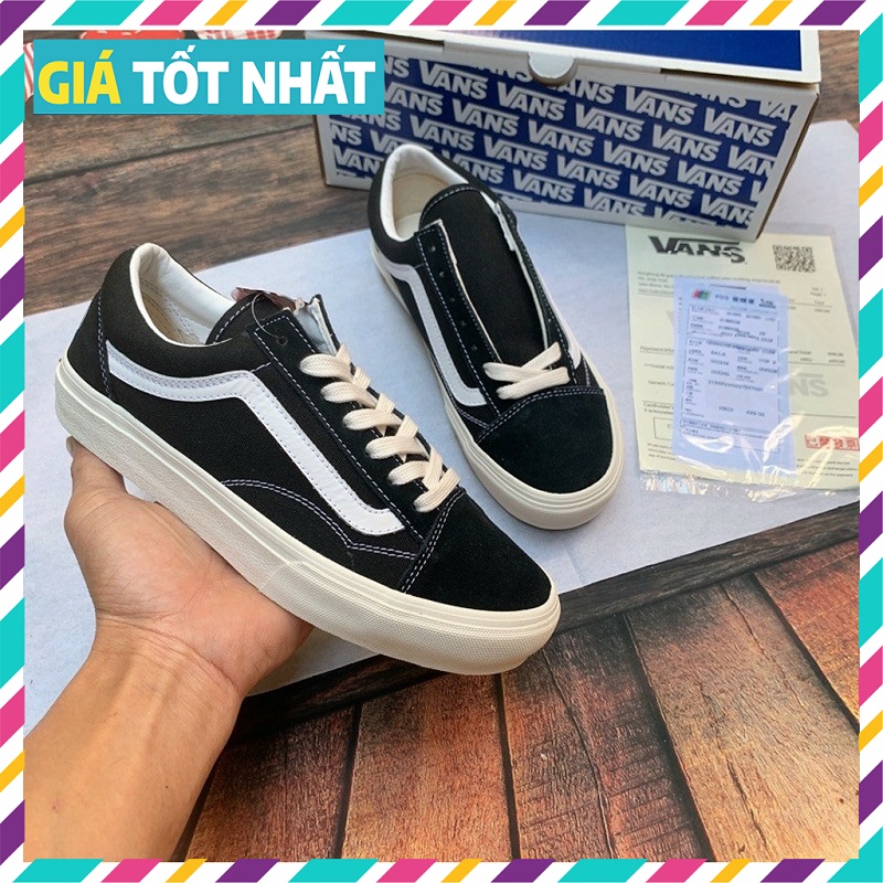 Giày Vans Vault Nam Nữ , Giầy Sneaker thể thao cao cấp màu đen hàng Full Box, bill, Tag