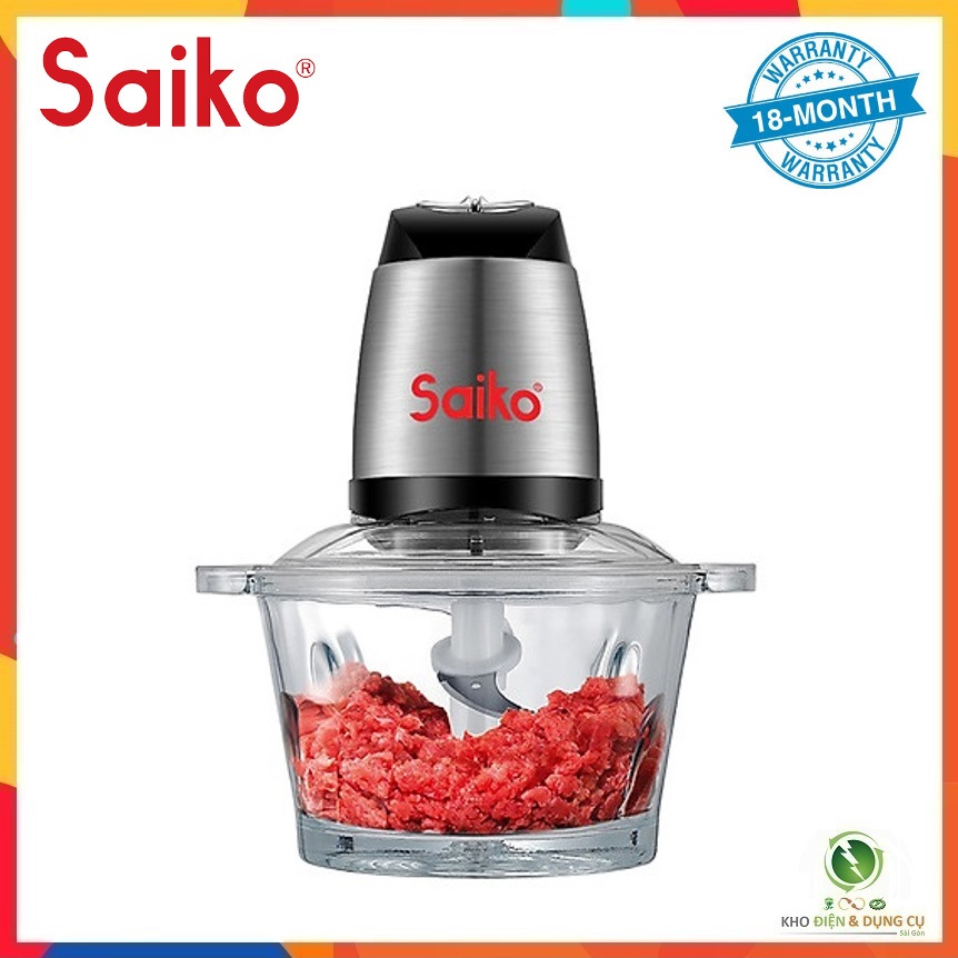 Máy xay thịt gia đình saiko fcp-4001gl đa năng dung tích 2 lít - 2 tốc độ