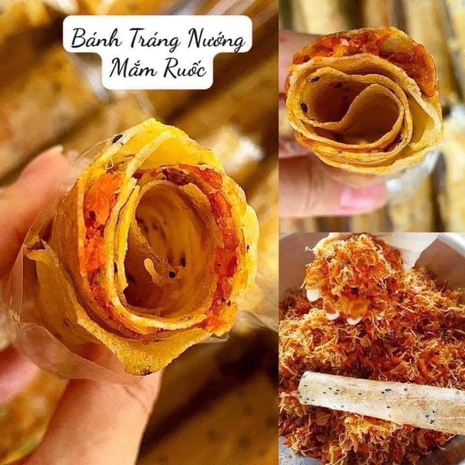 Bánh tráng mắm ruốc chà bông - đặc sản phan rang