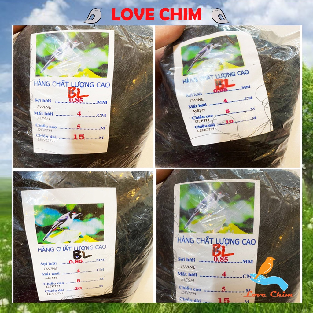 Lưới bẫy chim tàng hình thái lan, lưới bắt chim tàng hình khuyên , chòe, mi, chào mào ...