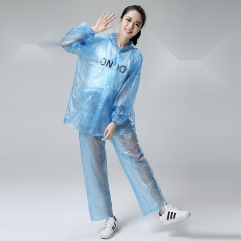 Áo Mưa Trong Suốt Áo Mưa Bộ Nilon Chống Thấm An Toàn