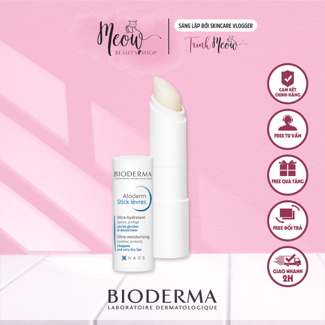 Bioderma - Son dưỡng Bioderma Atoderm Stick Levres - 4g