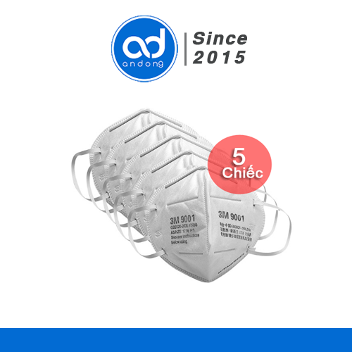 5 Cái Khẩu Trang Lọc Bụi 3M 9001