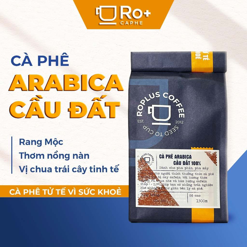Cà phê Arabica hạt, bột rang xay nguyên chất 100% thơm quyến rũ gói 250g,500g, cafe pha phin, pha máy, cold brew và drip
