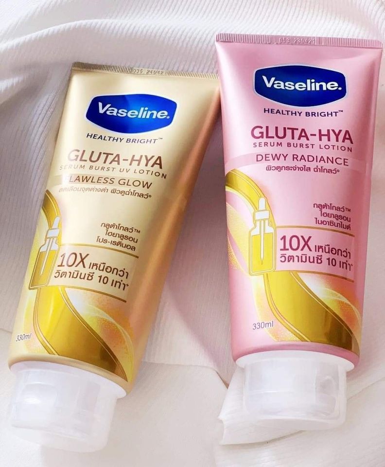 Sữa dưỡng thể Vaseline Healthy Bright Gluta HYA Serum Burst Lotion 10X Thái Lan