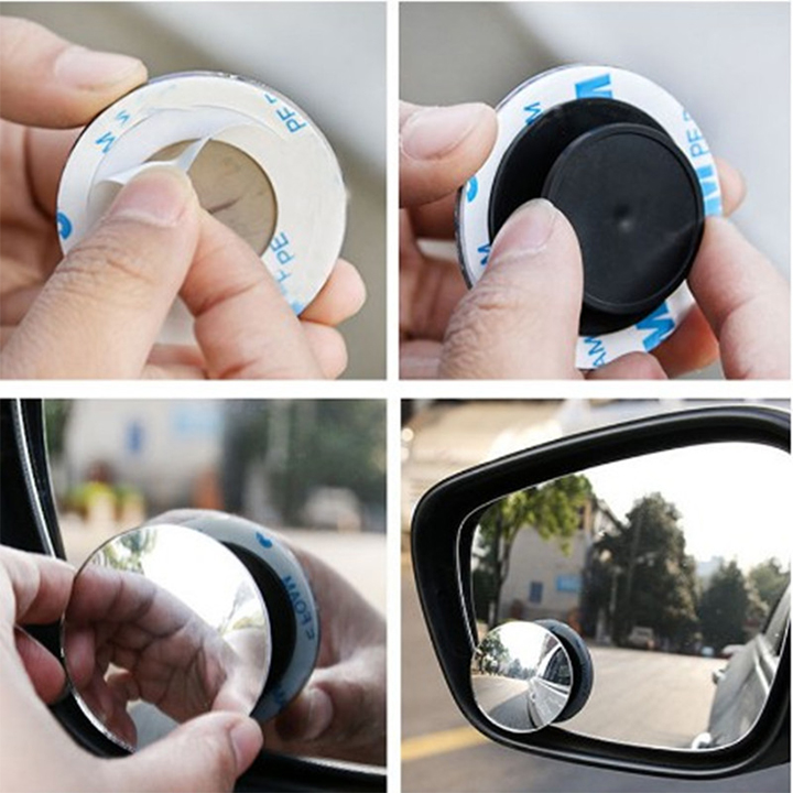 [HCM]Bộ 2 gương cầu lồi 360 độ gắn kính chiếu hậu xóa điểm mù cho oto KH360