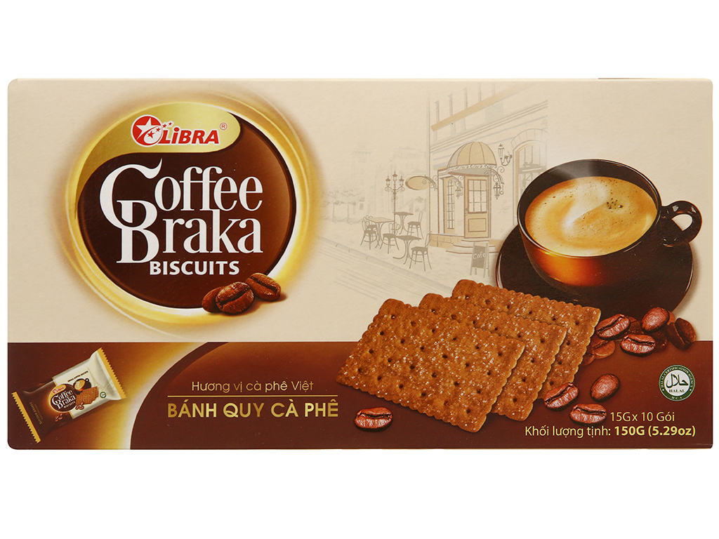 Bánh quy cà phê libra coffee cracker 150g