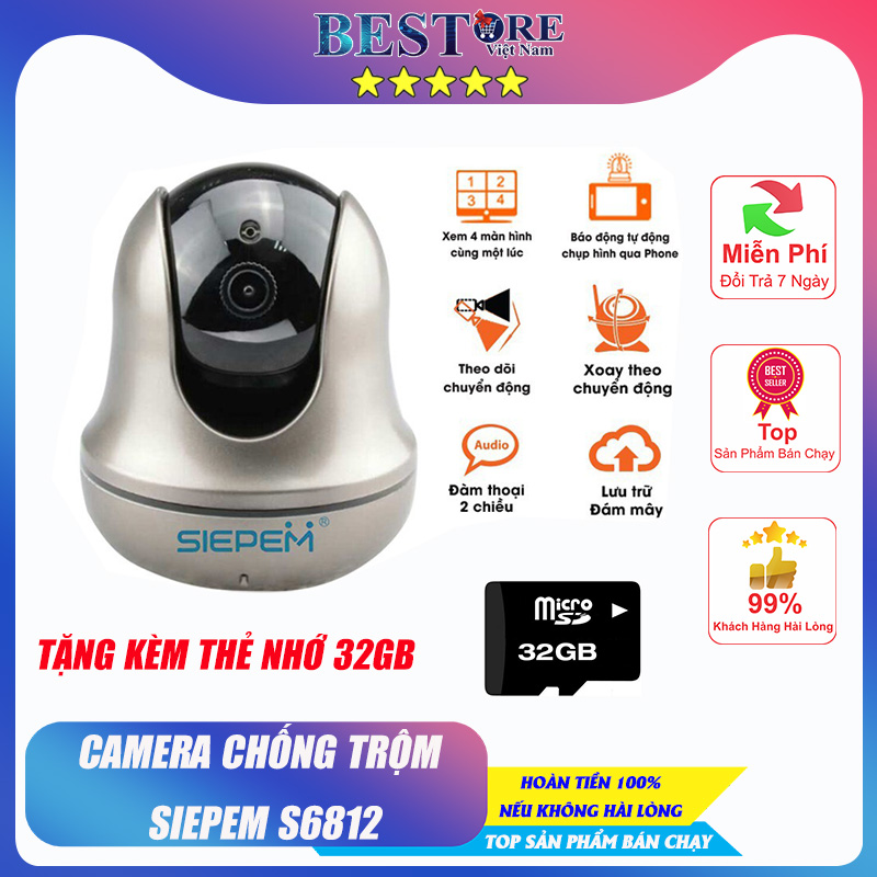 Camera ip wifi 2.0m full hd cao cấp chính hãng - tặng thẻ nhớ 32g