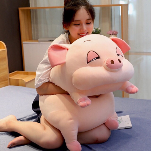 [KHỒNG LỒ] HEO BÔNG NGỦ HEO HÍ NHỒI BÔNG KHỔNG LỒ 75CM [ SIÊU MỀM MỊN]