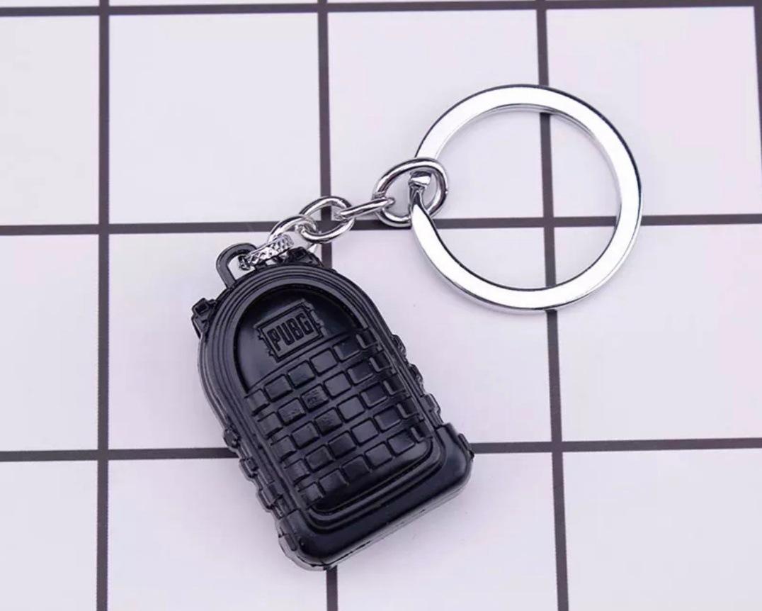 Móc Khóa Balo 3 PUBG Mầu Đen - Mô Hình Balo PUBG Thép