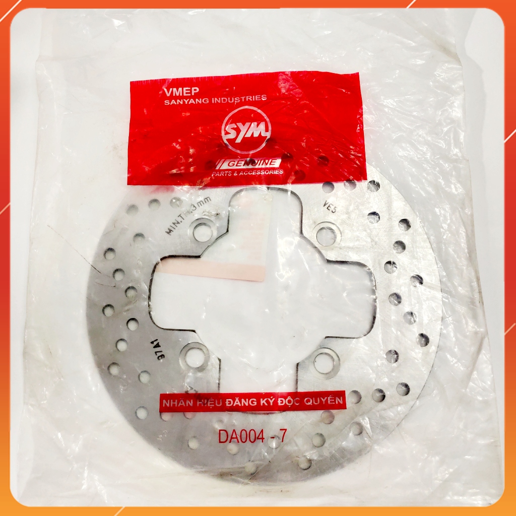 Đĩa phanh sau xe star sr 125 chính hãng sym