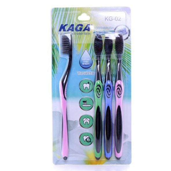 Bộ 4 Cây Bàn Chải Đánh Răng Lông Mềm Kaga
