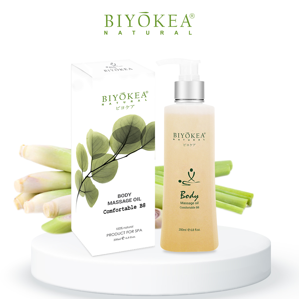 Dầu Massage Body Biyokea Comfortable B8 Giúp Thoải Mái, Giảm Stress