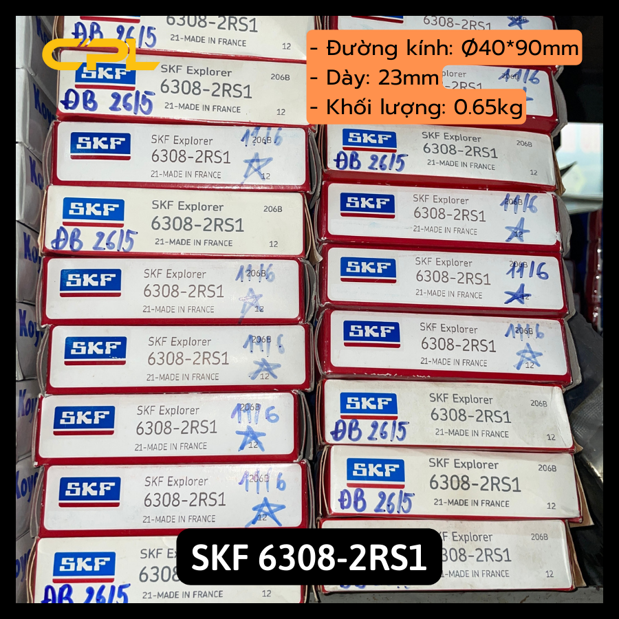 Vòng bi bạc đạn skf 6308 2rs1 - phụ tùng ô tô