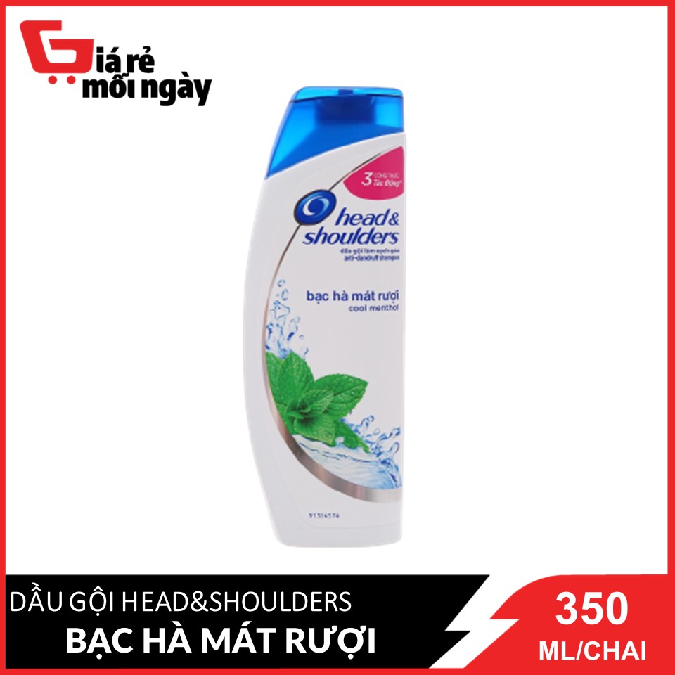 Dầu gội Head&Shoulders Bạc hà chai trung 350ml