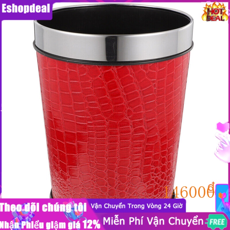 Eshopdeal Thùng rác gia đình Thùng rác nhà Bếp thùng rác Retro Thùng rác gấp cho xe hơi không nắp thùng rác đa dụng