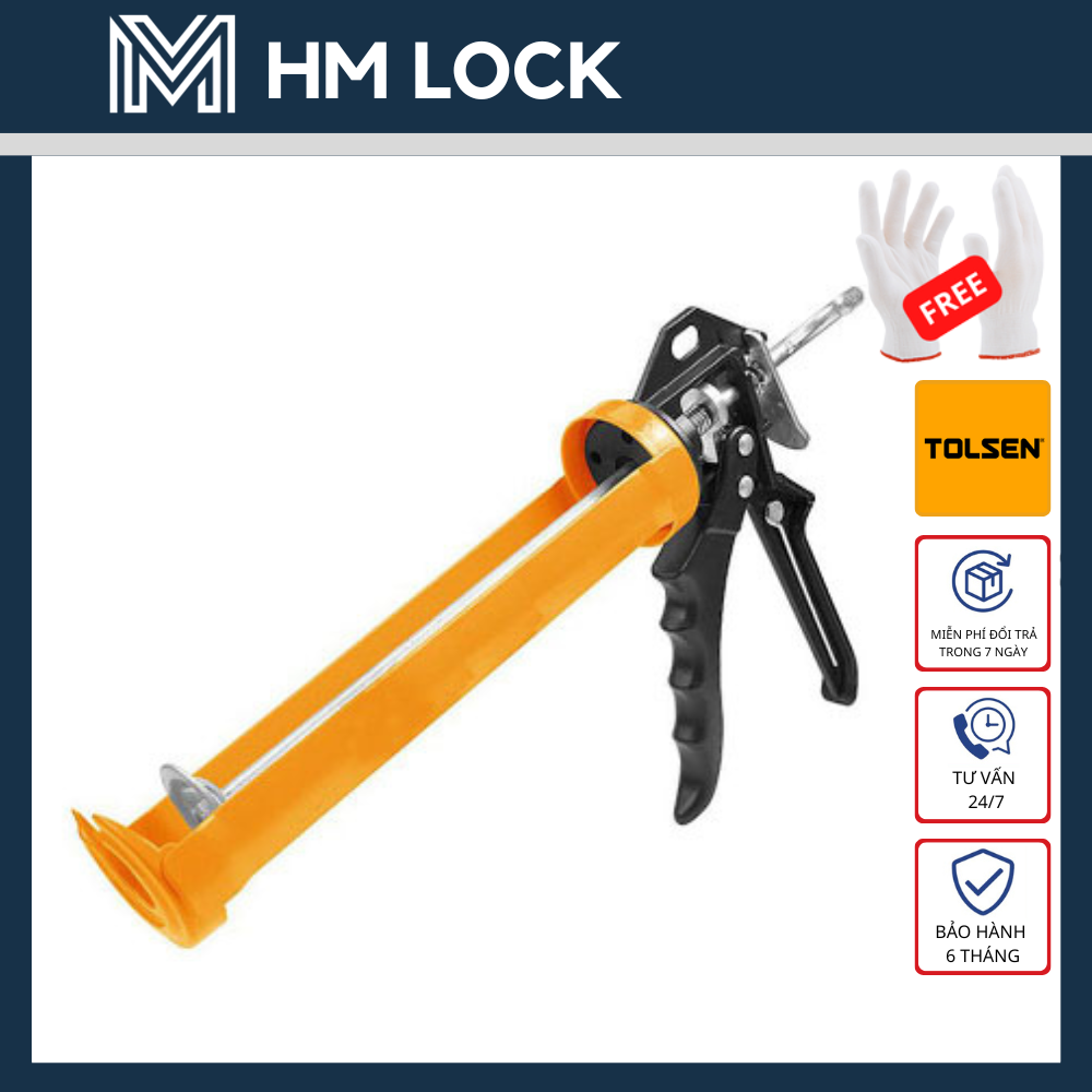 MÁNG BẮN SILICONE (CÔNG NGHIỆP) 225MM TOLSEN 43049 - HÀNG CHÍNH HÃNG - HM LOCK