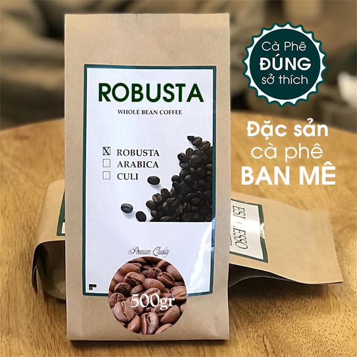 500g cà phê robusta - nguyên chất rang mộc - dala coffee