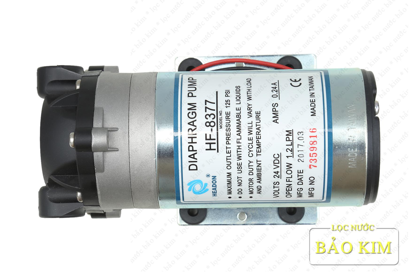 Máy bơm áp lực của máy lọc nước, máy phun sương, điện áp 24V Headon 8377