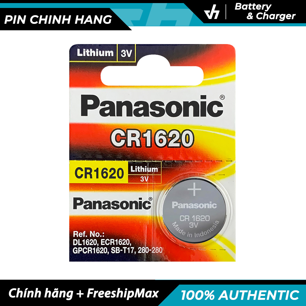 Vỉ 1 pin panasonic cr1620 lithium 3v